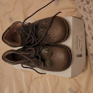 Manuela de Juan Spain boots owl Grey sz 23